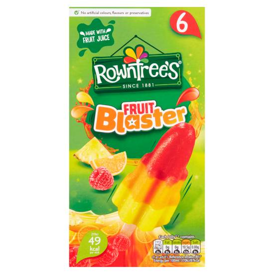 Rowntree's Fruit Blaster 6 X 58ml