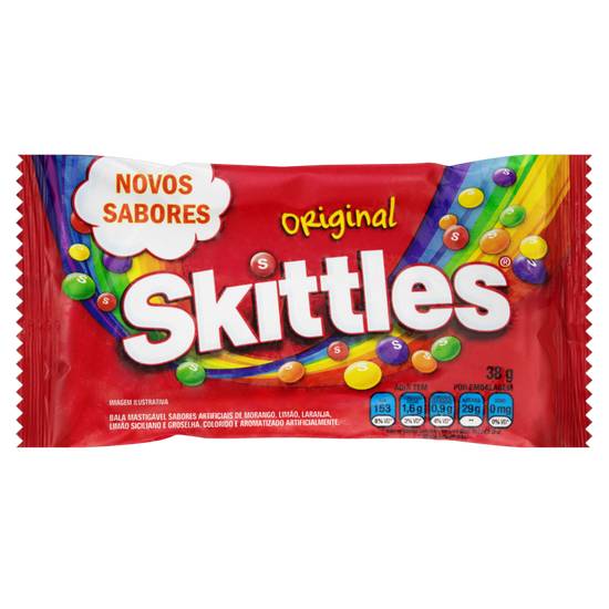 Skittles bala sabor original (38g)