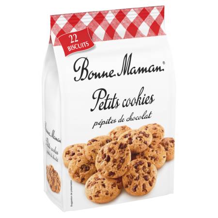 Biscuits petits cookies aux pépites de chocolat BONNE MAMAN - le sachet de 250g