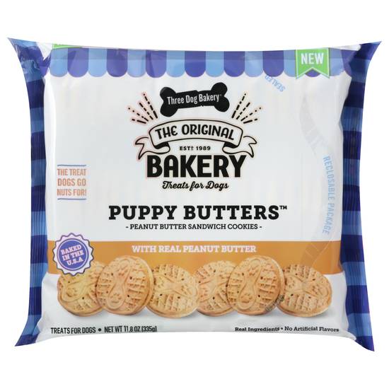 Three Dog Bakery Puppy Butters Treats (11.8 oz)