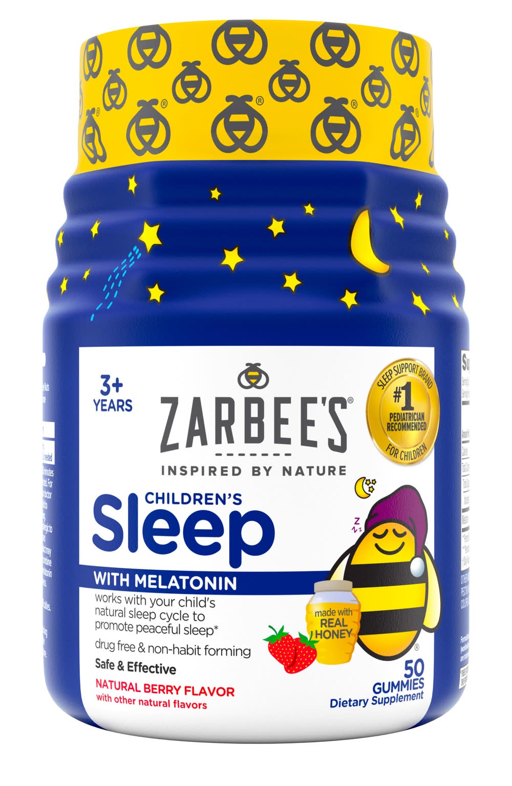 Zarbee's Children’s Sleep With Melatonin Gummies, Natural Berry (6.5 oz, 50 ct)