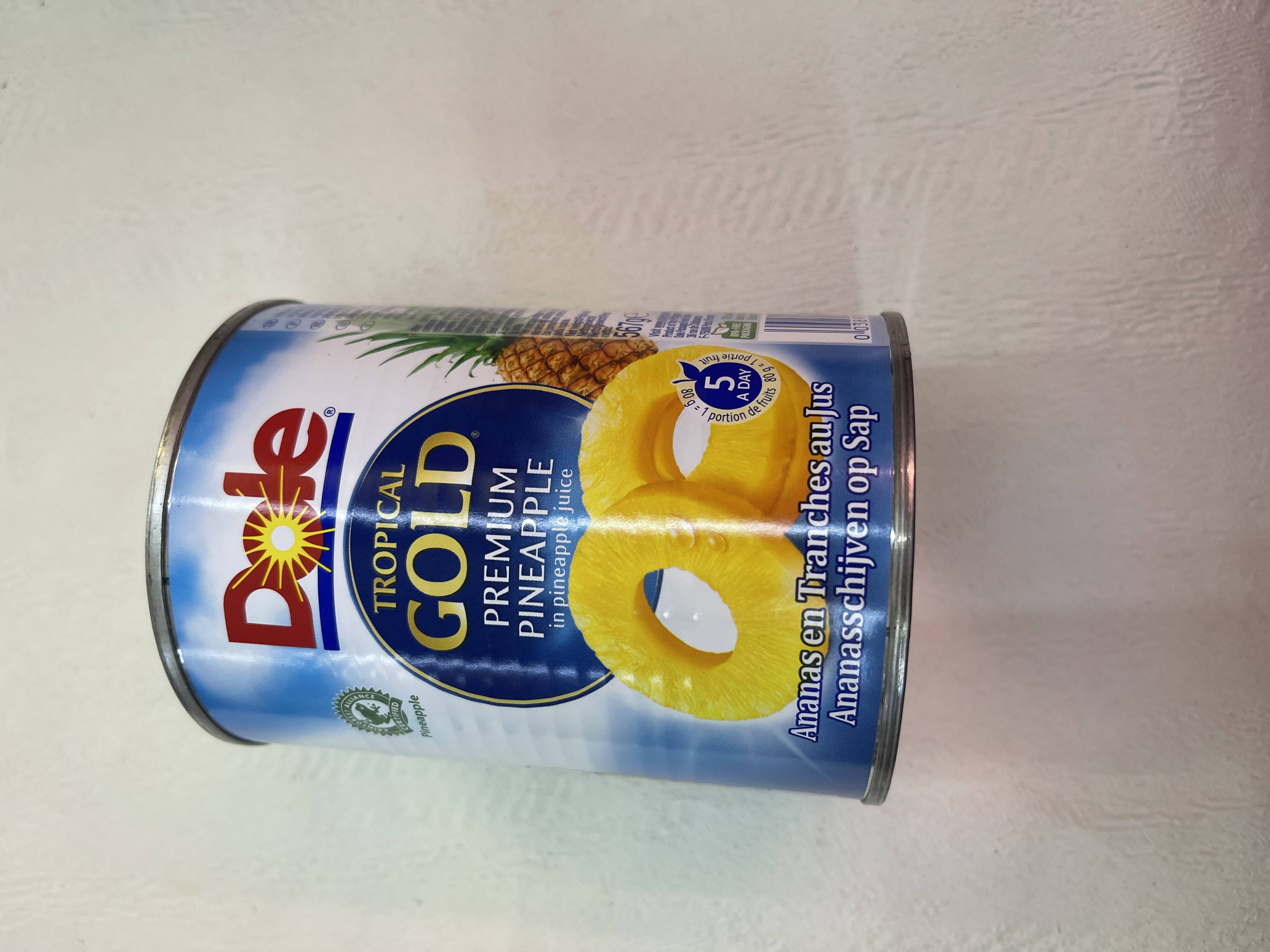 Ananas en tranches au sirop léger 567g