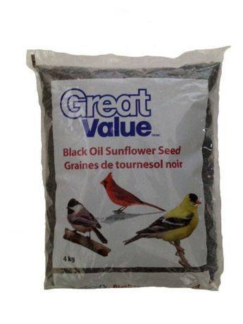 Great Value Sunflower Seed Black Oil (4 kg)