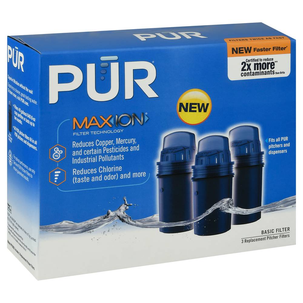 PÜR Replacement Basic Pitcher Filters (3 ct)