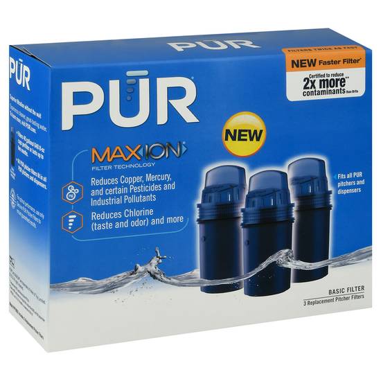 Pur Replacement Basic Pitcher Filters (3 ct)