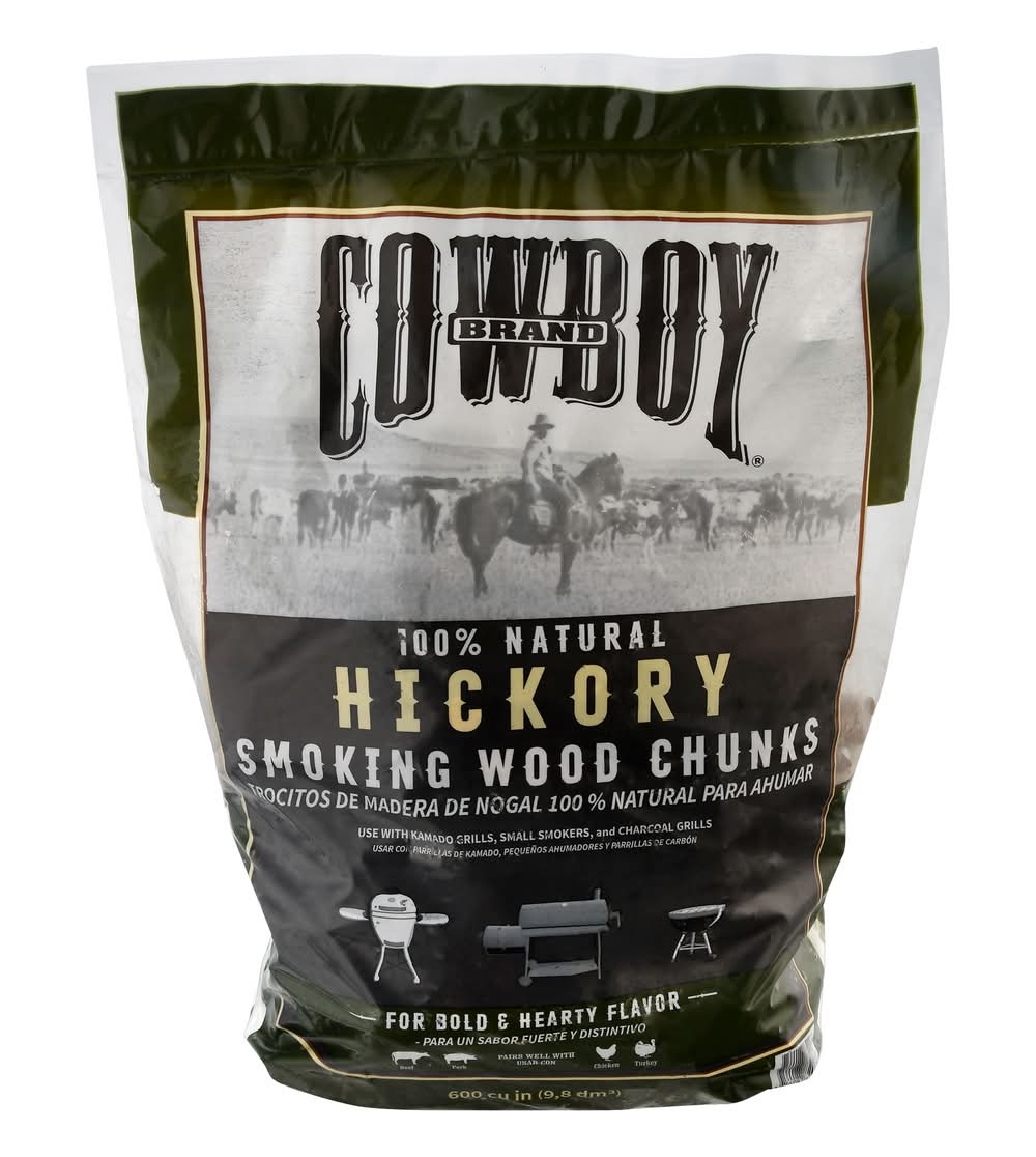 Cowboy Charcoal Hickory 600 Cubic inch(es) Wood chunks