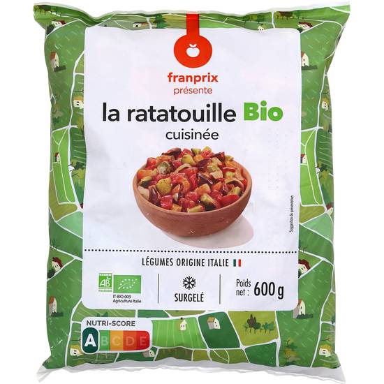 Ratatouille cuisinée Bio franprix bio 600g