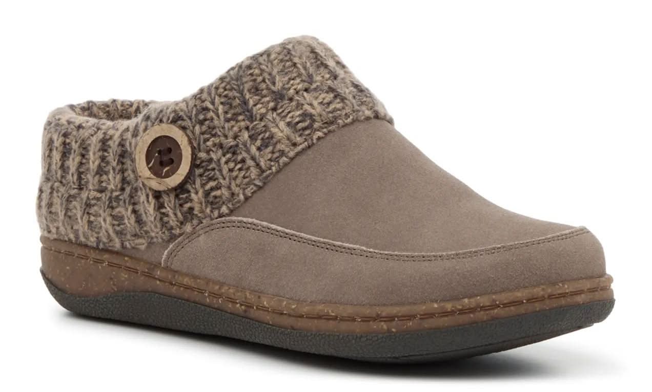 Clarks Heavy Knit Sweater Clog (Tan Medium - 10)