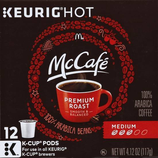 McCafe Premium Roast Medium Roast Single Serve Coffee K Cups