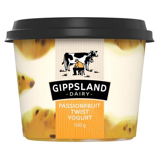 Gippsland Dairy Passionfruit Twist Yoghurt 700g