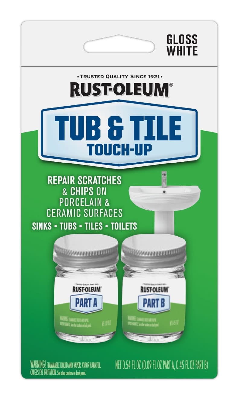 Rust-Oleum 0.54 Fluid ounce(s) White Tub and tile chip repair kit