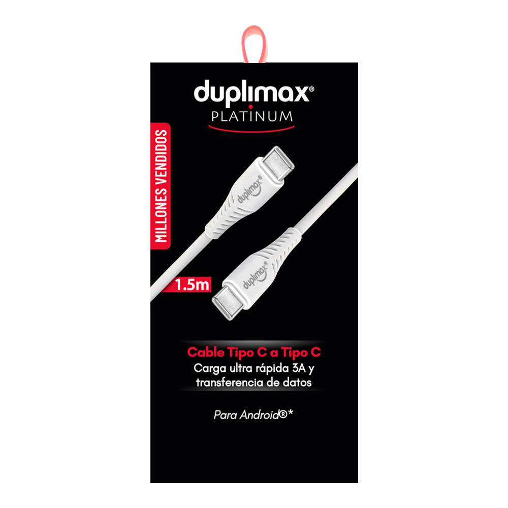 Duplimax cable carga tipo c a tipo c