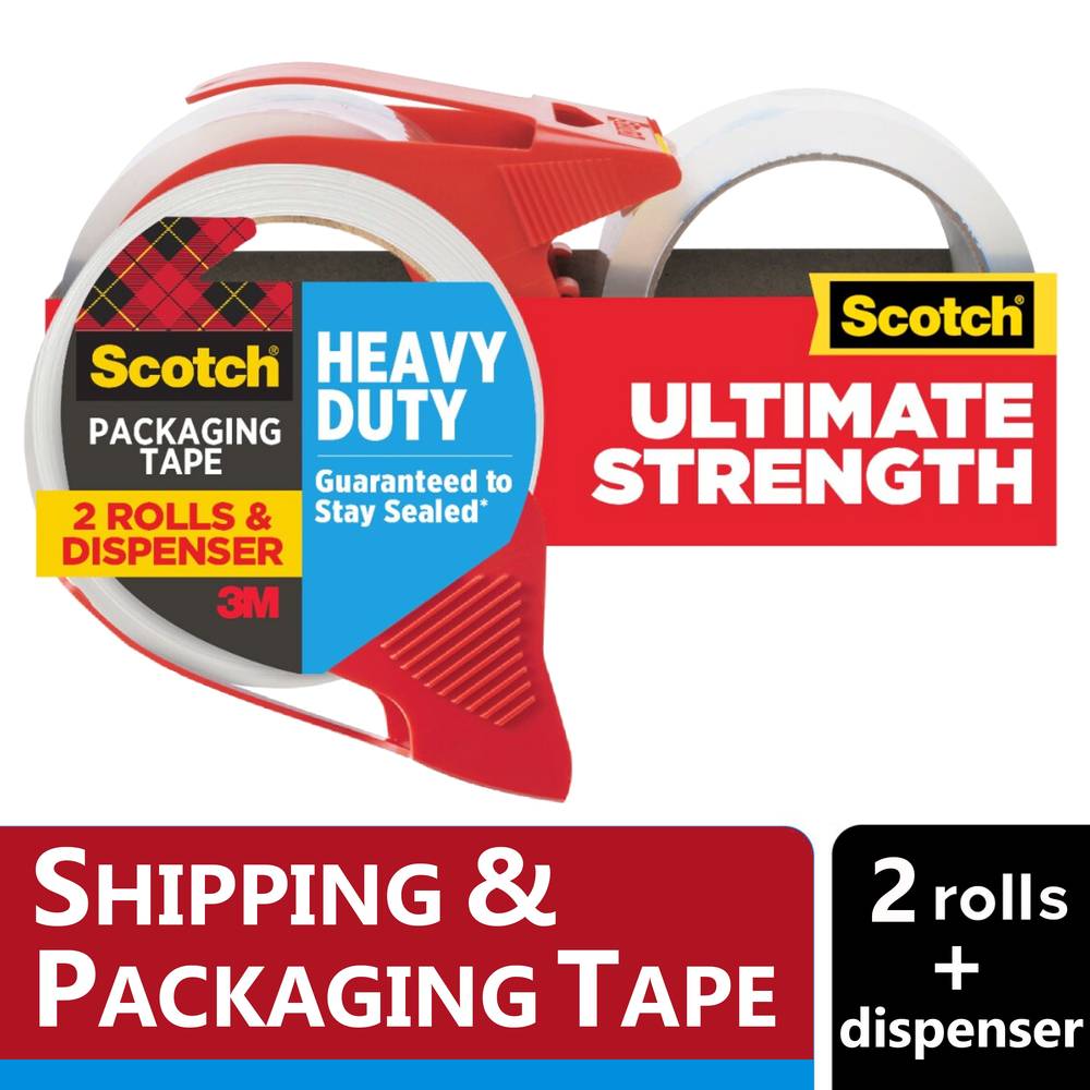 Scotch Heavy Duty Shipping Packaging Tape, 1.88 in X 54.6 Yd