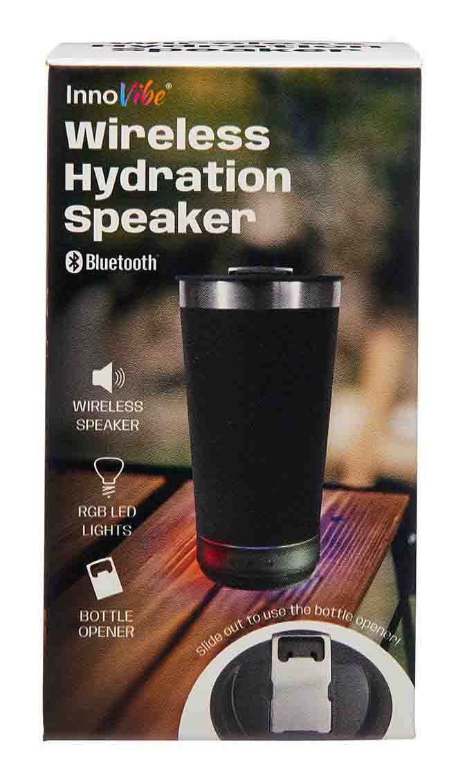 Innovibe Wireless Hydration Bluetooth Speaker Black