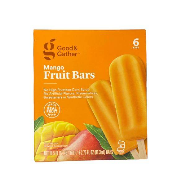 Good & Gather Frozen Mango Fruit Bars (2.75 oz, 6 ct)