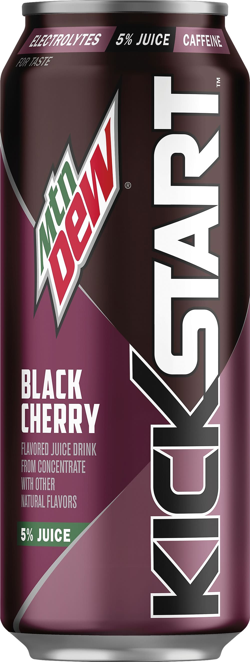 Mountain Dew Kickstart Juice Drink, Black Cherry (16 fl oz)