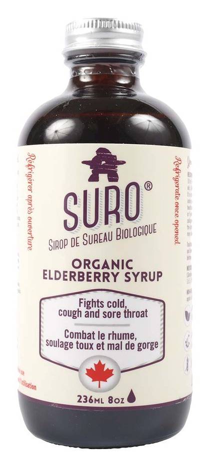 Suro sirop de sureau biologique (236 ml) - organic elderberry syrup (236 ml)