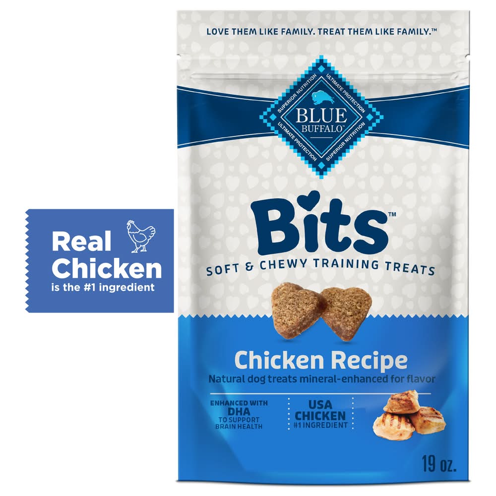 Blue Buffalo Bits Natural Tasty Chicken Recipe Training Treats (19 oz)