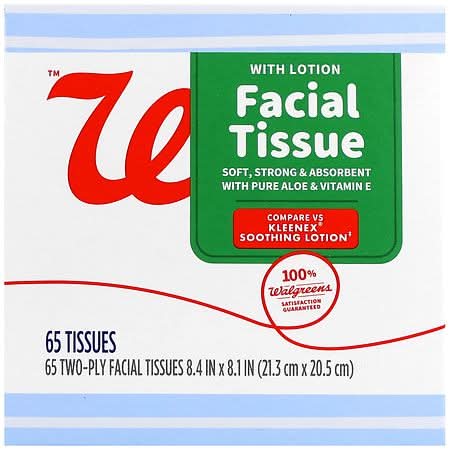 Walgreens Facial Tissue with Lotion - 65.0 ea