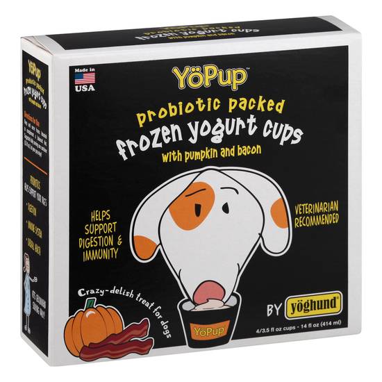 Yopup Frozen Pumpkin and Bacon Treat For Dogs (4 ct)