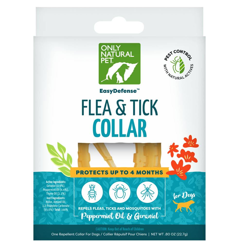 Only Natural Pet Easydefense Dog Flea Tick & Mosquito Collar