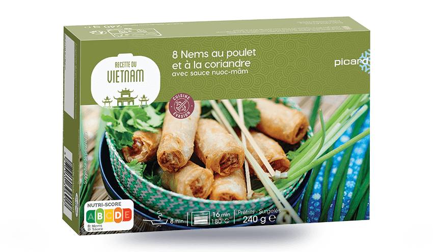 8 nems au poulet avec sauce nuoc-mâm