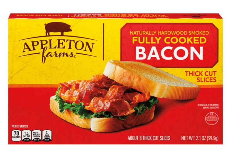 Appleton Farms Fully Cooked Bacon