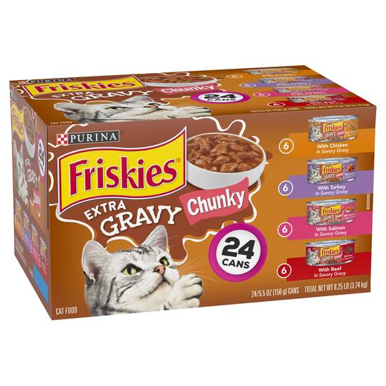 Friskies Chunky Extra Gravy Cat Food (24 ct)