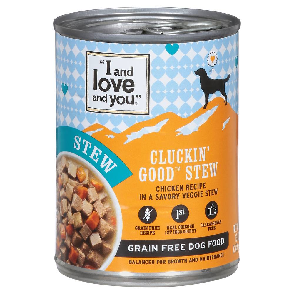 I and love and you Grain Free Cluckin' Good Stew Dog Food, Chicken (13 oz)