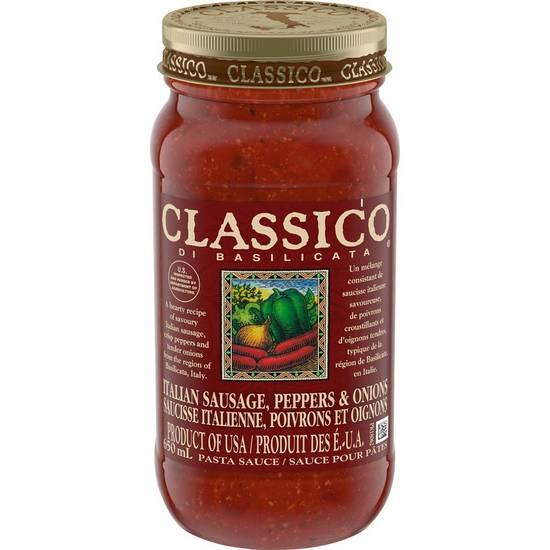 Classico · Italian sausage peppers & onions pasta sauce - Italian sausage, peppers & onions pasta sauce