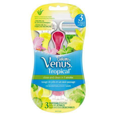 Gillette Venus Tropical Disposable Razors (3 pieces)