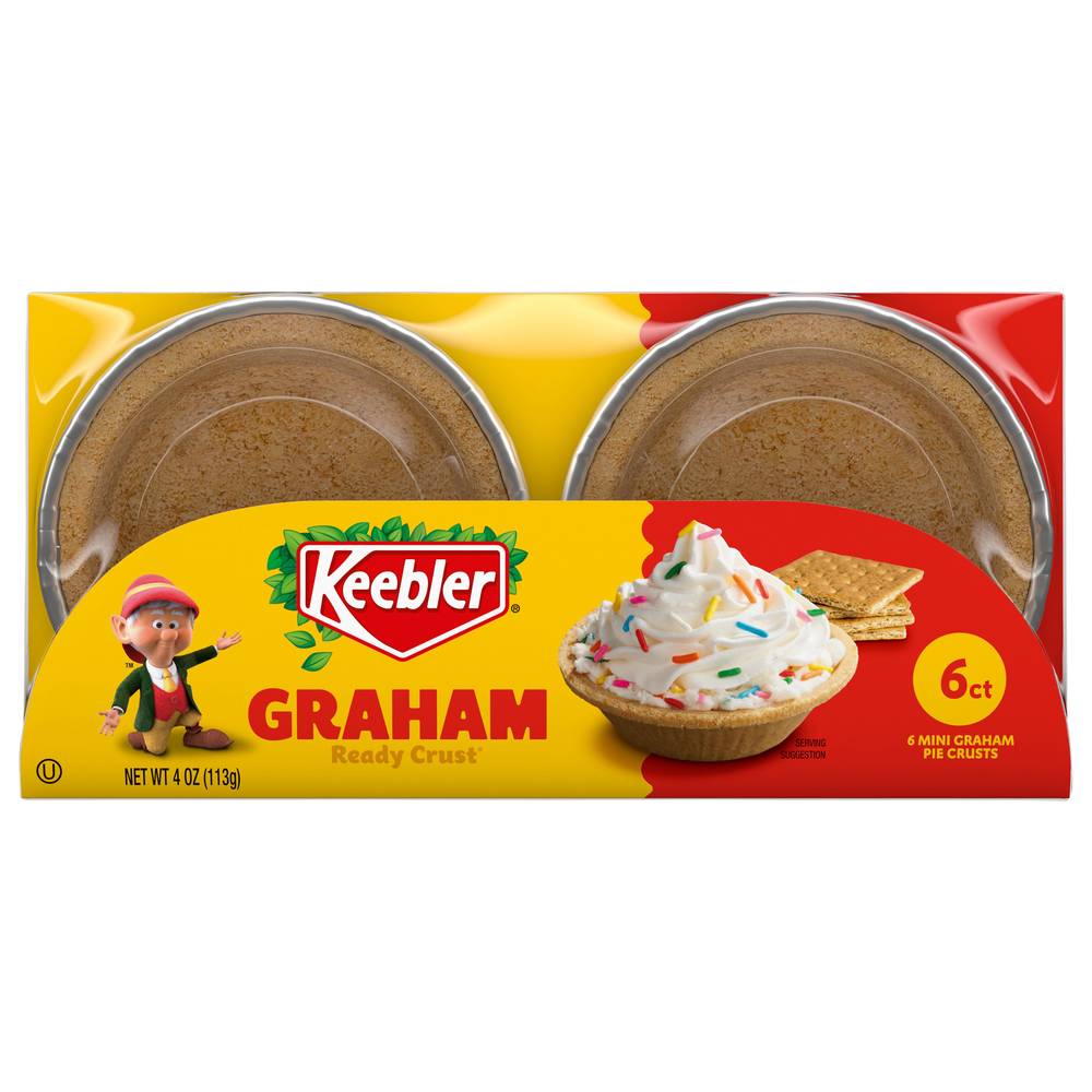 Keebler Graham Mini Pie Crust (0.6 oz, 6 ct)