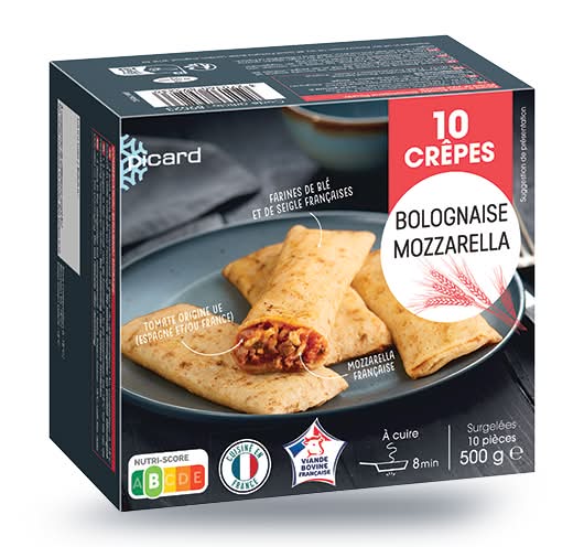 10 crêpes bolognaise, mozzarella