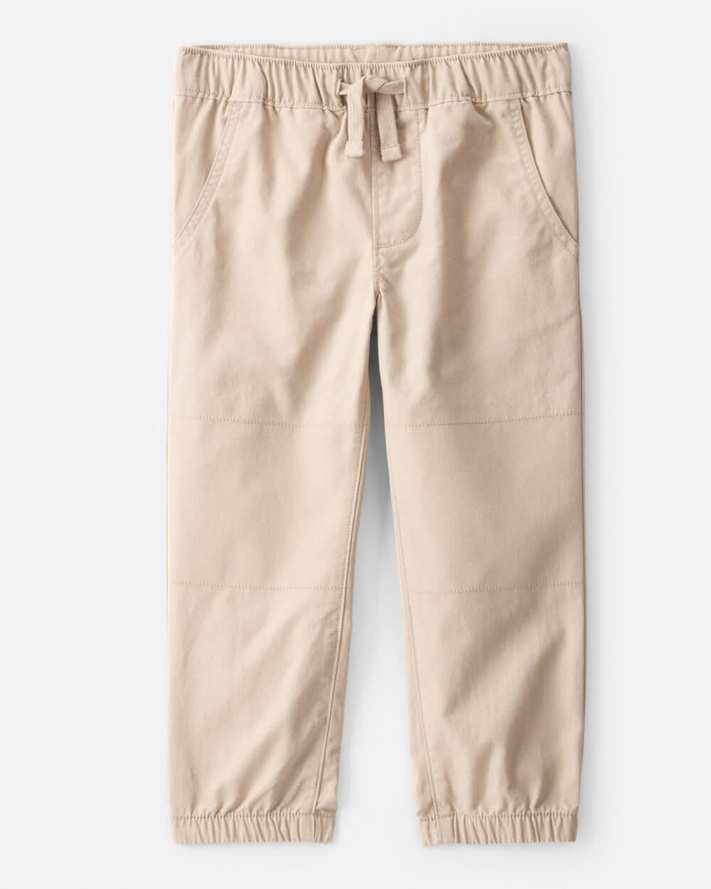 Toddler Boy  Cotton Everyday Pull-On Jogger - Khaki - Beige - 2T
