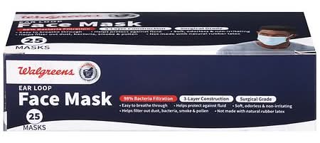 Walgreens Surgical 3-ply Ear Loop Face Mask