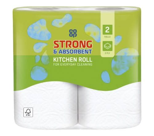 Co-op 2 Strong & Absorbent Kitchen Roll