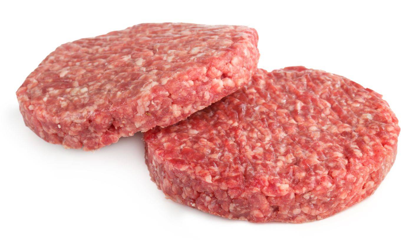 Frozen Restaurant Quality - Halal All Beef Hamburger Patties - 4/1 (4 oz), 80/20, IQF - 10 lbs (1 Unit per Case)