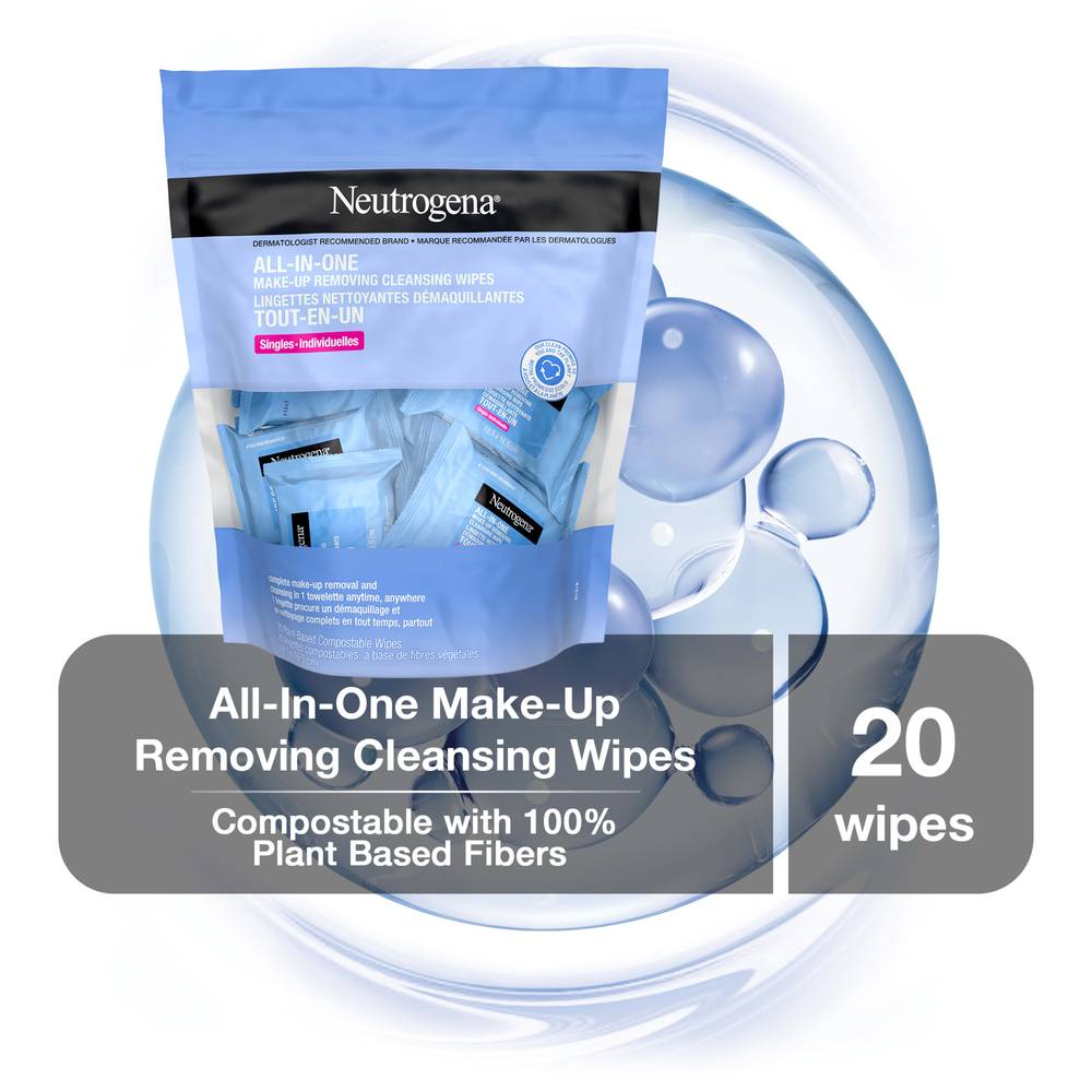 Neutrogena All-In-One Make-Up Removing Cleansing Wipes (70 g)