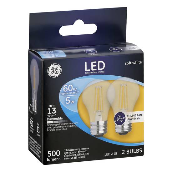 General Electric 60w Led Soft White Light Bulbs (2 ct)