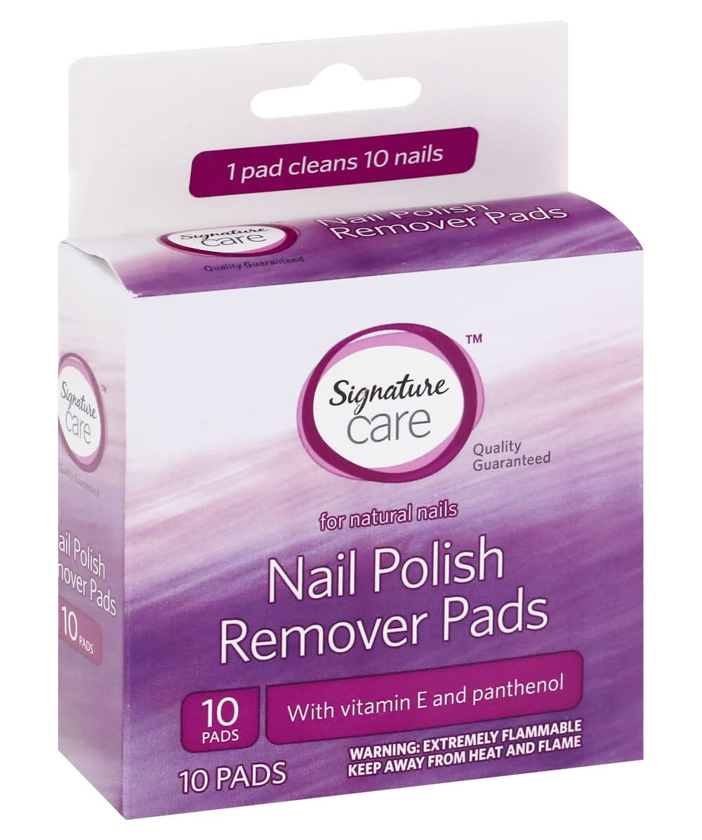 Signature Care Nail Polish Remover Pads (1.9 oz)