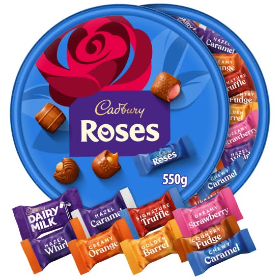 Cadbury Roses Chocolates Tin (550g)