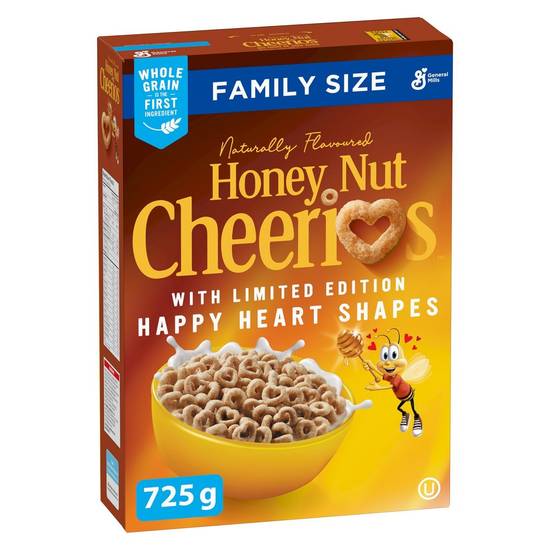 Cheerios cheeriosmc au miel et aux noix céréales format familial (725 g) - honey nut cereal (725 g)