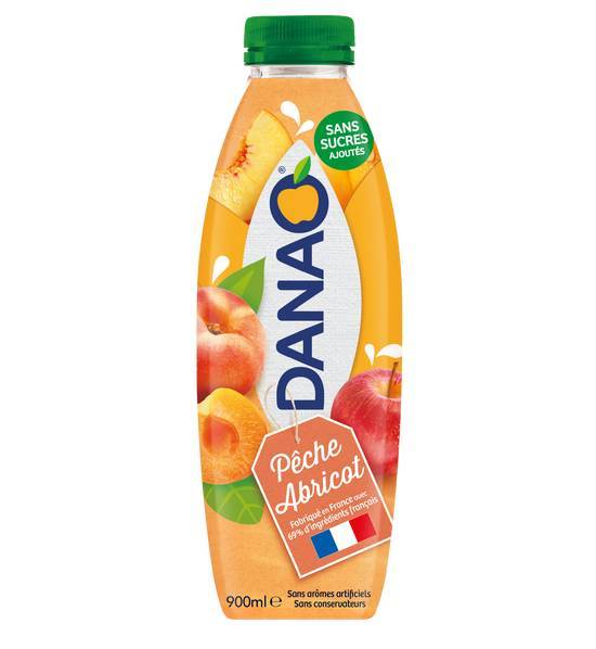 Danao boisson au jus de pêche abricot et lait (900 ml)