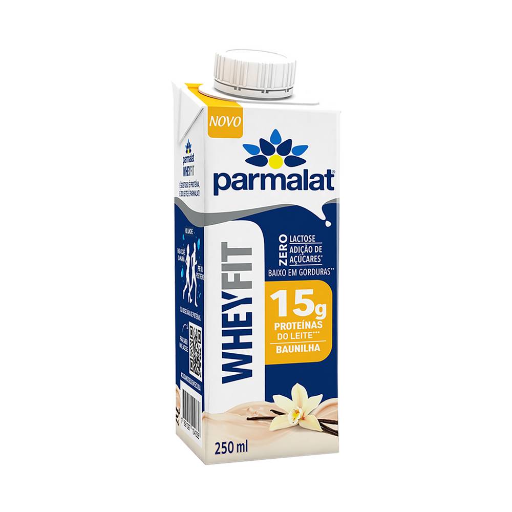 Parmalat bebida láctea uht wheyfit 15g sabor baunilha (250 ml)