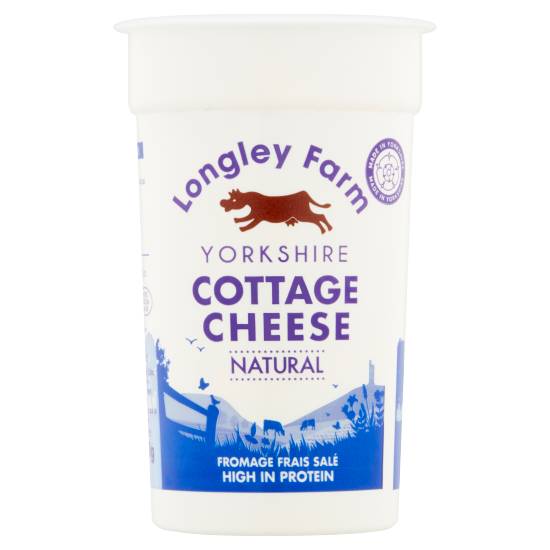 Longley Farm Yorkshire Natural Cottage Cheese (250g)