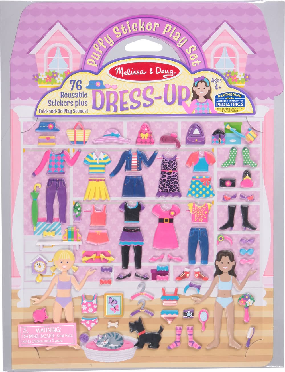 Melissa & Doug Dress-Up Puffy Sticker Play Set (90.72 g)