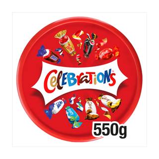 Celebrations Milk Chocolate and Biscuit Bars Sharing Tub (550g)