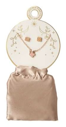 Double Take Necklace 2-Pack Pink Clover