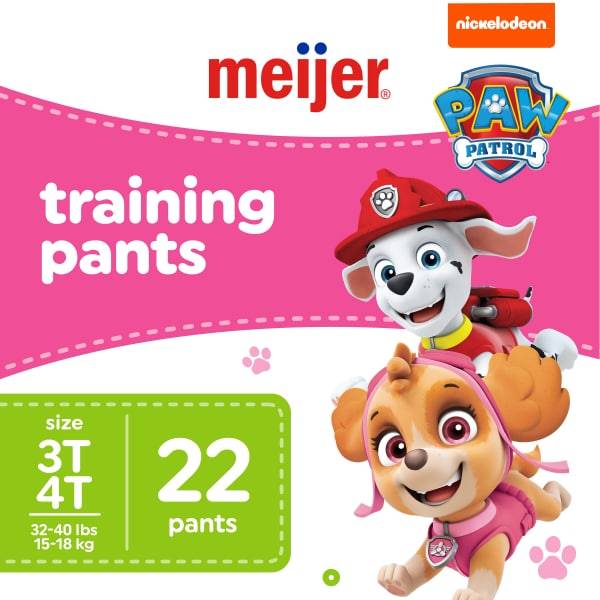 Meijer Training Pants Jumbo, Girl 3t/4t