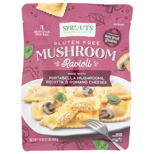 Sprouts Gluten Free Mushroom Ravioli